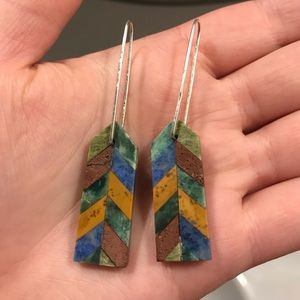 Like new Alison Jean Cole mosaic earrings